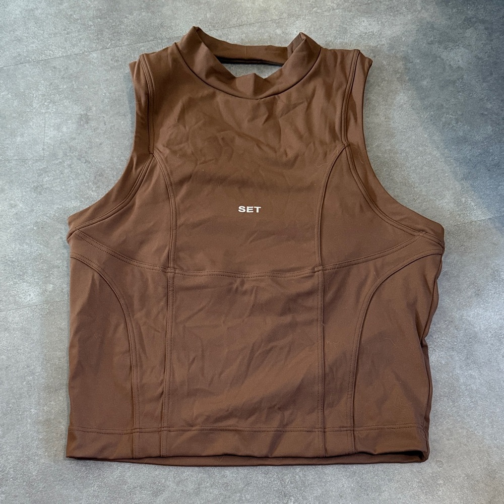 Set Active Mock Neck Sportbody Top